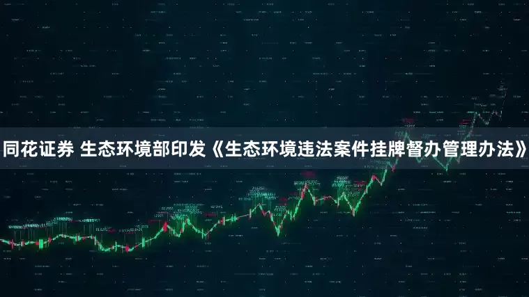 同花证券 生态环境部印发《生态环境违法案件挂牌督办管理办法》