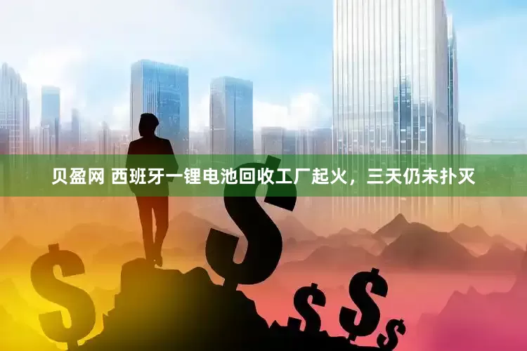 贝盈网 西班牙一锂电池回收工厂起火，三天仍未扑灭