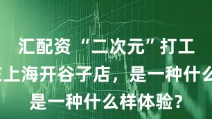 汇配资 “二次元”打工人①｜在上海开谷子店，是一种什么样体验？